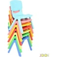 thumbnail image 7 of JOON Stackable Plastic Kids Learning Chairs, Baby Blue, 20.5x12.75X11 Inches, 2-Pack, 7 of 7