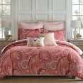 thumbnail image 2 of Levtex Home - Spruce Red Comforter Set - Twin/Twin XL Comforter (68x88in.) and 1 Standard Sham (20x26in.) - Paisley Design - Reversible - Cotton Front and Back - Polyester Fill, 2 of 4