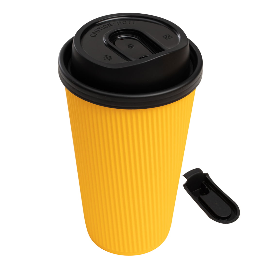 Restpresso Clear Plastic Coffee Cup Lid - with Detachable Plug, Fits 8, 12,  16 and 20 oz - 500 count box