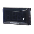 thumbnail image 3 of Medidor de temperatura del agua Universal para motocicleta DC12V LCD superfino con adaptador de Sensor de 18mm de repuesto para Suzuki con retroiluminación roja Jadeshay A, 3 of 8