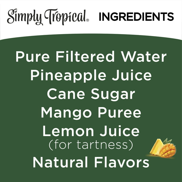 Simply top tropical juice