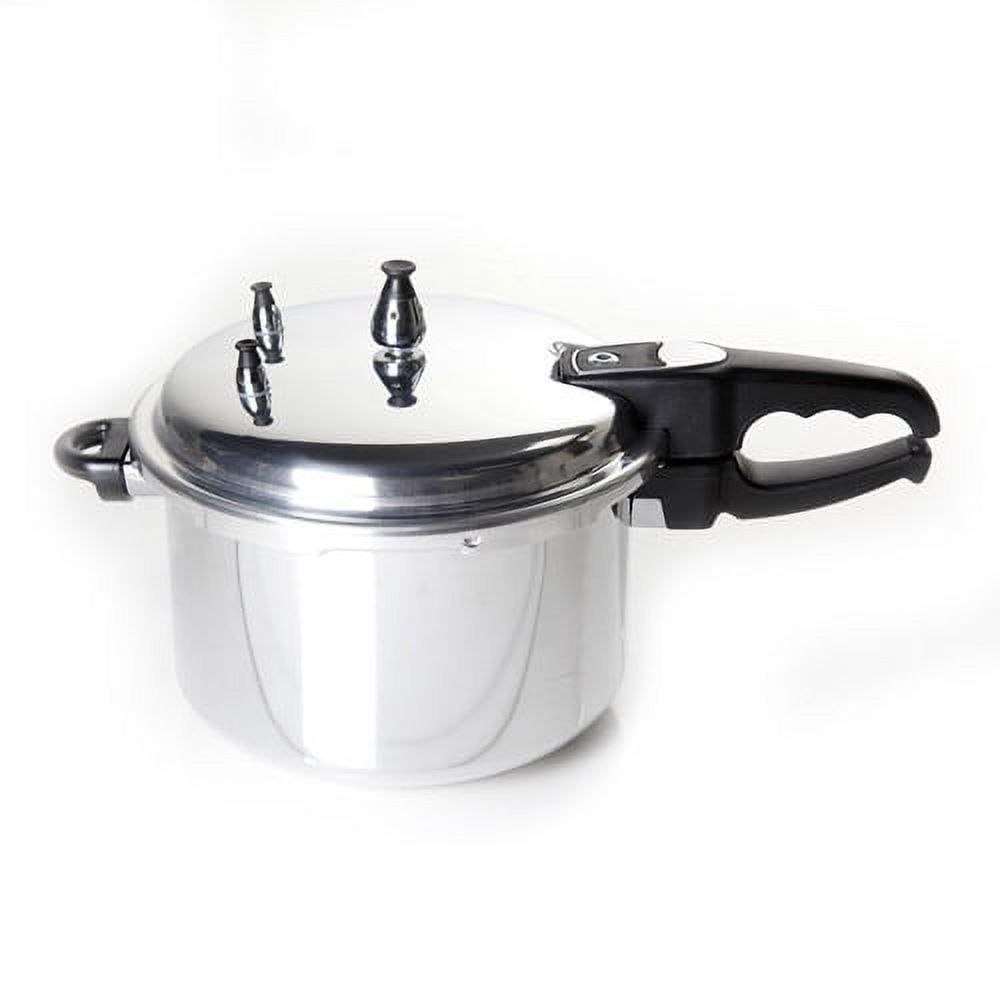 Cook's Essentials pressure cookers, includes: 7-Quart Pot, 2.5-Quart Pot  with lid that fits both pots, Glass lid, and Manual, clean and works -  Albrecht Auction Service