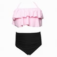 thumbnail image 5 of Gubotare Swim Suits for Girls Toddler Baby Girls Two Pieces Swimsuit Sleeveless Strap Bikini Swimwear Summer Beach Bathing Suit3T 4T (Pink,3-4 Years), 5 of 9