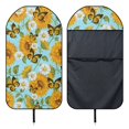 thumbnail image 6 of Chririnla Sunflower Daisy Butterfly Print Terry Cloth Car Seat Cover Cooling Car Seat Cover Protector, Sweating, Suitable for Truck Seat Van, Fit for Sedans Trucks Cars, 6 of 7