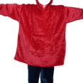 thumbnail image 1 of Wearable Blanket Hoodie for Women Fleece Hooded Blanket Sweatshirt Warm Cozy Wearable Throw with Pocket for Adult Regular One size, 1 of 7