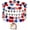 Eagle, variant on 5 Pcs 4th of July Bracelets for Women, Patriotic Stackable Beaded Bracelets Red White Blue USA Flag Set with Bald Eagle Charm, Independence Day Jewelry Party Favors, Elastic Stretch