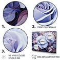 thumbnail image 3 of Designart "Lavender Rose Twist I" Abstract Spirals Floater Framed Canvas Art Print, 3 of 5
