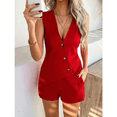 thumbnail image 5 of EASYBRA Women Button Cardigan Vest and Shorts Set Casual Summer Two Piece Resort Outfit, 5 of 7