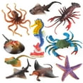 thumbnail image 1 of Figuras de animales marinos de Toy SIENON, 10 unidades, para niños, 1 of 7