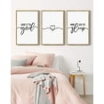 thumbnail image 3 of Set of 3 Framed Sweet Dreams 16x24in3pcs Natural Sign Wall Decor Above Bed Rustic Farmhouse Large Plaque for Master Room Guest Room Bedroom Wall Art, 3 of 7
