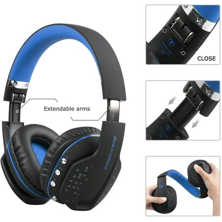 Bluetooth Over-Ear Headphone,Beexcellent Foldable Wireless HiFi Stereo