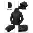 33,000ft Men's Lightweight Packable Insulated Puffer Winter Jacket with