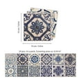 thumbnail image 5 of Walplus Peel and Stick Backsplash Malaga Spanish Blue Wall Tile Decals 96 Pcs 6" x 6", 5 of 6