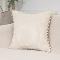 thumbnail image 4 of Djunllk Short Plush Pillowcase Bohemian Pillow Cases Solid Color Pillow Protector Tassel Ball Pillow Covers for Modern Home Decoration Sofa Bedroom, 4 of 6