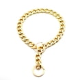 thumbnail image 1 of Cadena de oro Collar de perro Collar de perro lindo collar de oro mascota Bulldog joyería de perro de metal ligero, 1 of 5