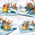 thumbnail image 6 of Butterfly in Love Garden 3D Pop Up Greeting Card For Everyday, Birthday, Thank You, Thinking of You, Mother's Day, Valentine, All Occasion, 5" x 7" Includes Envelope and Note, 6 of 11