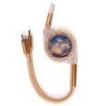 thumbnail image 1 of Oscuras nubes cielo azul naranja Cable de carga telescópico múltiples USB tres en uno, 1 of 3