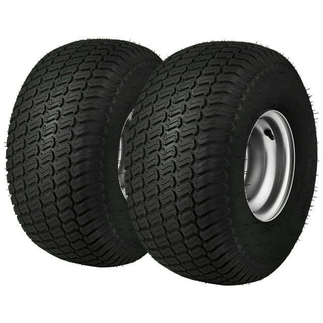 VEVOR Lawn Mower Tires with Rim, 20x8-8" Tubeless Tractor Tires, 2-Pack Tire and Wheel Assembly