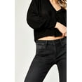 thumbnail image 7 of Mavi Women's Adriana Dark Smoke Supersoft 24/32 Mid Rise Super Skinny Jeans, 7 of 7
