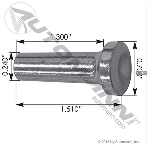 Peterbilt 1.3" Door Lock Button 2008298/20-08298