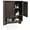 Brown, variant on Giantex Wall Mounted Bathroom Cabinet w/Bar, Medicine Cabinet w/Double Louvered Doors, Storage Cabinet, White