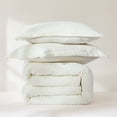 thumbnail image 4 of Lush Decor Lotti Boucle Duvet Cover 3 Piece Set King Soft White - White Duvet Cover- Textured Cozy Bedding Set - Modern Minimalist Decor, 4 of 11