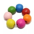 thumbnail image 3 of U8MO Craft DIY Mixed Bright Candy Colour Wood Round Beads Wooden Spacer Various Size-500pcs 6mm Round, 3 of 9