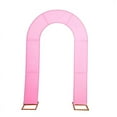 thumbnail image 3 of BalsaCircle 8 feet Pink Fitted Spandex Double Open Arch Backdrop Stand Cover Party Events Decorations Supplies, 3 of 8