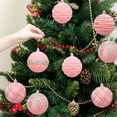 thumbnail image 4 of 6 Pcs Flocked Christmas Ball Ornaments 3.15 in, Velvet Tree Baubles Set with Hanging Cord for Holiday Decor, 4 of 6