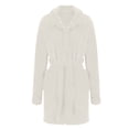 thumbnail image 4 of Soft Kimono Bathrobe Shawl Collar Cozy Warm Home Loungewear Sleepwear For Women, 4 of 4