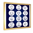 thumbnail image 2 of Designart 'Zodiac Diagram & Signs On Blue' Modern Framed Art Print, 2 of 4