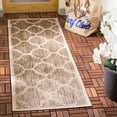thumbnail image 3 of Safavieh Courtyard Becky Geometric Indoor/Outdoor Runner Rug, Brown, 2'3" x 6'7", 3 of 10