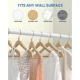thumbnail image 5 of Supforce Closet Rods for Hanging Clothes,17-27in Stepless Adjustable Closet Rod,1.3in Diameter Heavy Duty Closet Hanging Rod, Matte White, 5 of 9
