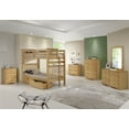 thumbnail image 2 of Santa Fe Mission Tall Bunk Bed Twin over Twin - Bed End Ladder - Multiple Finishes - with Under Bed Drawers, 2 of 2