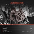thumbnail image 3 of A-Premium Alternator with 12V 180A for Audi A6 2006 2007 2008 V6 3.2L, A6 Quattro 2005 2006 2007 2008 - V6 3.2L, 3 of 9