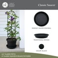 thumbnail image 2 of The HC Companies Flower Pot Saucers - Plastic Plant Saucer for Outdoors & Indoors - Traditional Design Plant Pot Trays for Water Drainage - Durable & Stylish Round Plant Tray 16-inch Black, 2 of 7