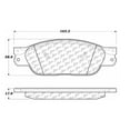 thumbnail image 2 of Centric 105.0805 Posi-Quiet Ceramic Brake Pad with Shims, 2 of 4