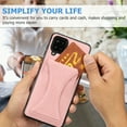 thumbnail image 5 of TOP SHE Case for Samsung Galaxy A42 5G (A426), Galaxy A42 5G Phone Case (6.6 Inch) - Synthetic Leather Protective Case with Card Slot / Kickstand, Slim Fit Lightweight Simple Fashion Cover (Rosegold), 5 of 7