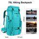 thumbnail image 2 of Mochila de Senderismo W WINTMING 70L/100L Mochila de Camping Molle, 2 of 6
