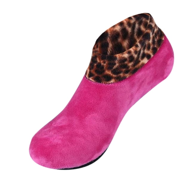 GDREDA Chaussettes d'Hiver Chaudes Léopard pour Femmes Chaussettes d'Intérieur pour Femmes avec Grands Pieds Chaussettes de Randonnée Invisibles Chaussettes Épaisses Chaussettes Hautes Chaussettes Pack