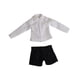 thumbnail image 4 of Conjunto de camisa y pantalones cortos para muñeca en miniatura a escala 1:12, decoración, regalos, cosplay, cuerpo de muñeca, accesorios resistentes Camisa blanca, 4 of 10