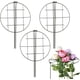 thumbnail image 1 of Nvzi Paquete de 3 anillos de soporte para plantas en macetas, estacas de soporte de plantas redondas de hierro con 3 patas, jaulas para plantas y soporte para peonías, tomates, rosas y enredaderas, 1 of 4