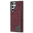 thumbnail image 3 of SaniMore for Samsung Galaxy S23 Ultra PU Leather Case RFID Blocking, Back Magnetic Button Flip Wallet Cover Built-in Card Slot & Multi-Angle Kickstand Ultra-Thin Full Body Protective Shell, Winered, 3 of 7