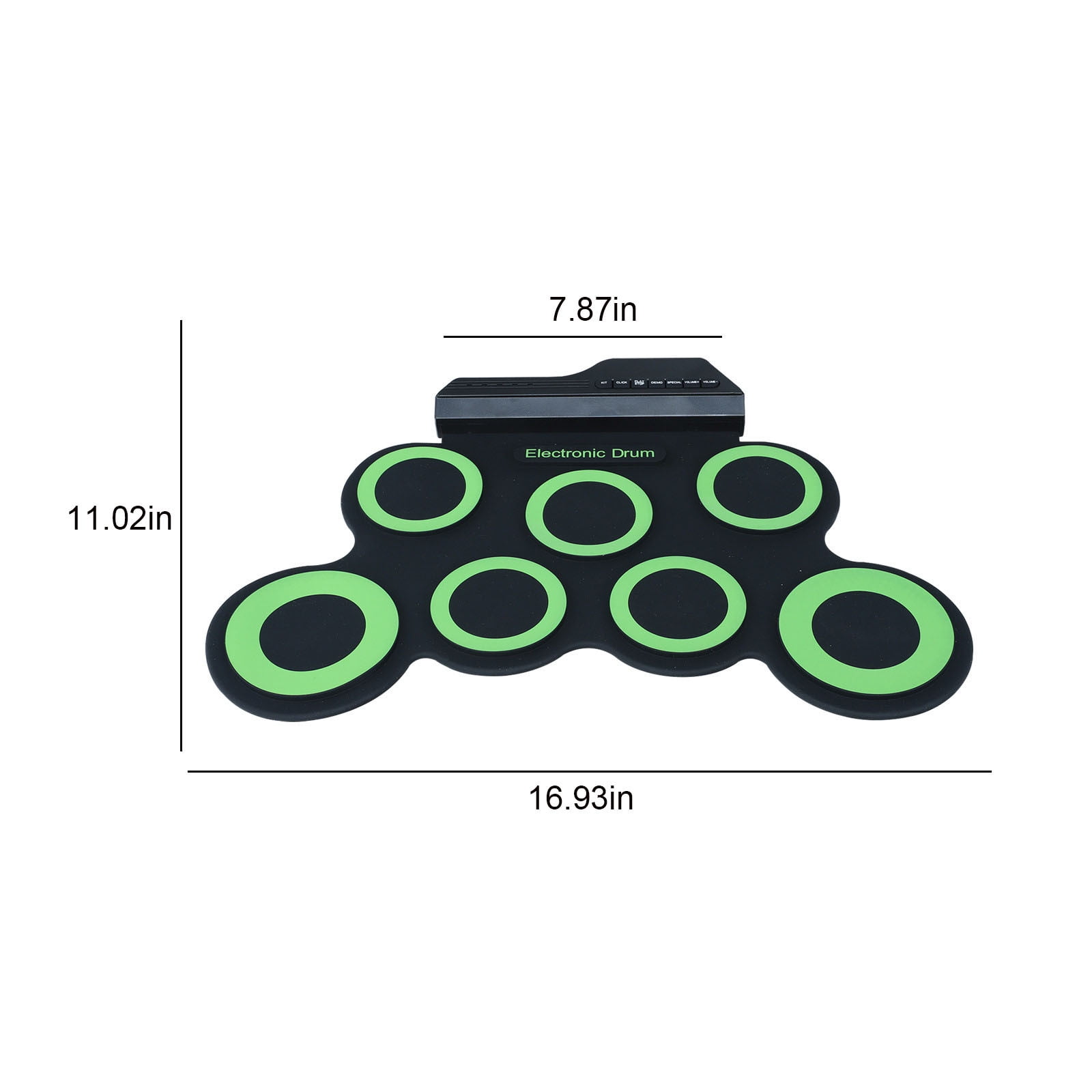 karymi Electronic Drum Set, Folding Hand Roll Electronic Drum Roll Up Drum Practice Pad Kit, Drum Pedals Drum Sticks , Great Holiday Birthday Kids Toys