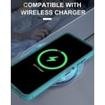 thumbnail image 6 of Revvl 6 Pro Case, Revvl 6X Pro Case, with Glass Screen Protector, Dust-Proof Port Cover, Full Body Rubber Protection Phone Case for T-Mobile Revvl 6/6x Pro 5G, Mint/Teal, 6 of 8