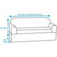 thumbnail image 4 of Maytex Pixel 2-Piece Stretch Sofa Furniture Slipcover, Sand, 4 of 6