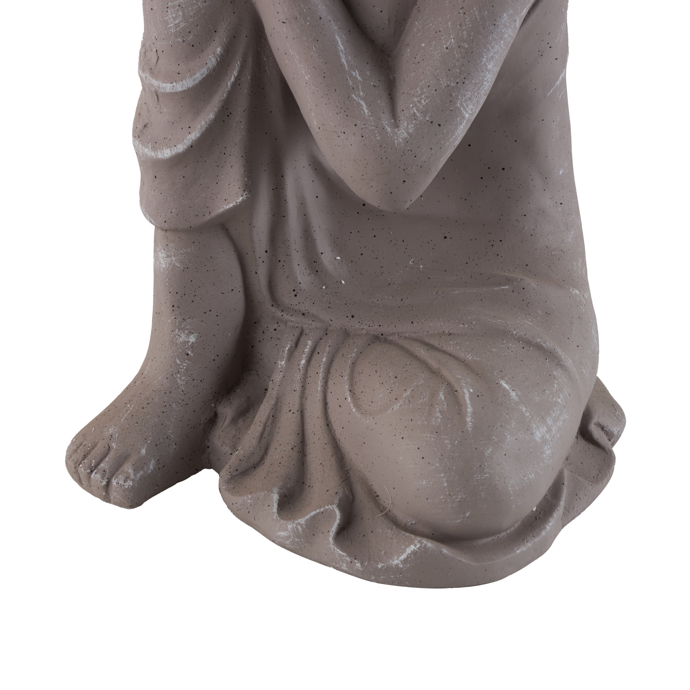 DecMode 20" Indoor Outdoor Meditating Buddha Garden Sculpture