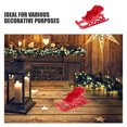 thumbnail image 5 of Gymnture 12pcs Mini Christmas Sleigh Plastic Santa Sleigh Car Model Xmas Miniature Ornaments for Tabletop Xmas Tree Hanging Decoration, 5 of 11