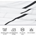 thumbnail image 5 of Black and White Striped Wavy Line Polyester Shower Curtain for Bathroom, Extra Long 84 Inches, Weighted Hem, Waterproof Bath Accessories - Machine Washable, 5 of 6