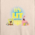 thumbnail image 3 of SpongeBob SquarePants - It's Lit Hanukkah - Women's Lightweight French Terry Long Sleeve Shirt, 3 of 6